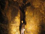 Sonya next to the wall of Fortaleza do Monte